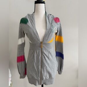 Rocawear Gray Multicolor Striped Sweater